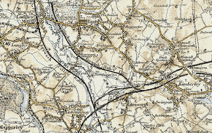 Old map of Newthorpe Common in 1902-1903