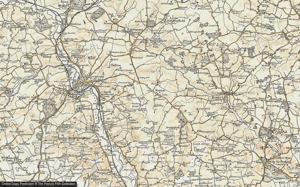 Old Map of Newton, 1898-1901 in 1898-1901