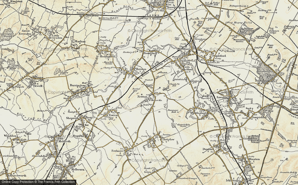 Old Map of Newton, 1899-1901 in 1899-1901