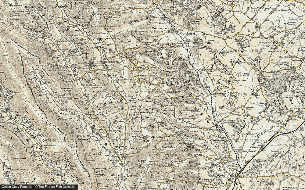 Old Map of Newton, 1900 in 1900