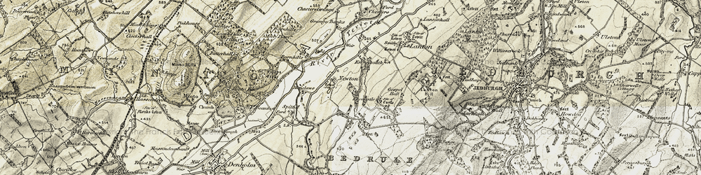 Old map of Newton in 1901-1904