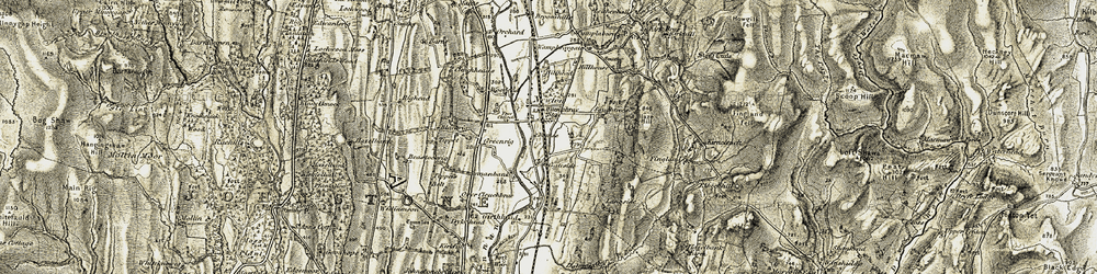 Old map of Newton in 1901-1904