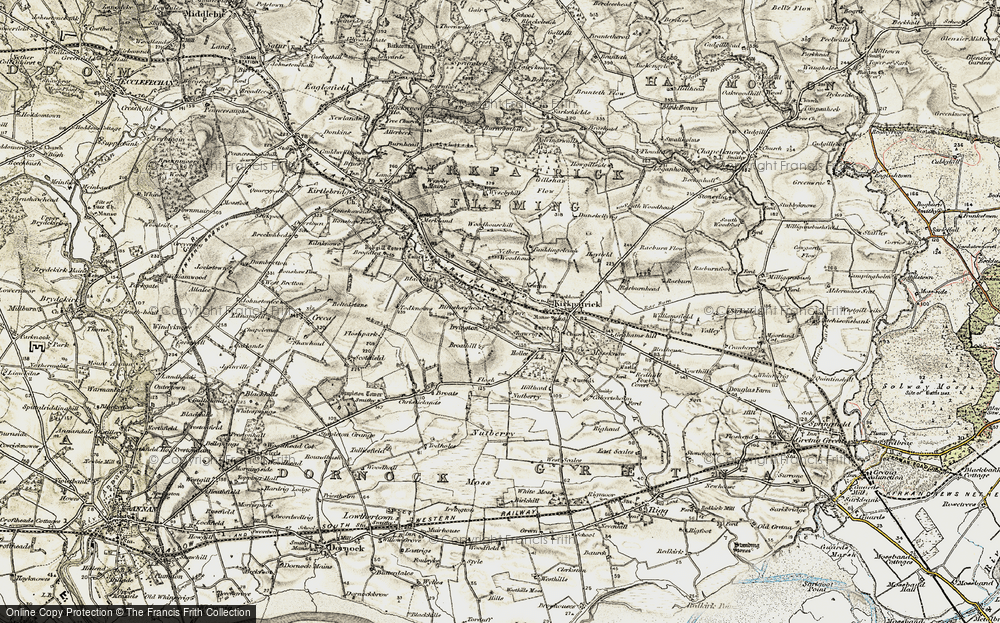 Old Map of Historic Map covering Broathill in 1901-1904
