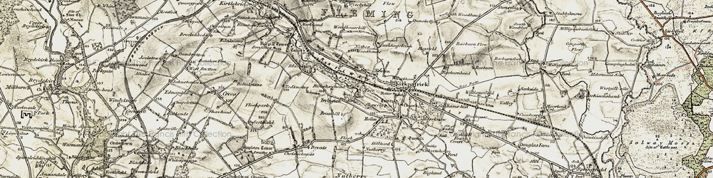 Old map of Wysebyhill in 1901-1904