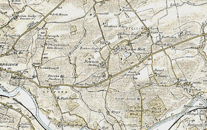 Old map of Brockhole Burn in 1901-1904
