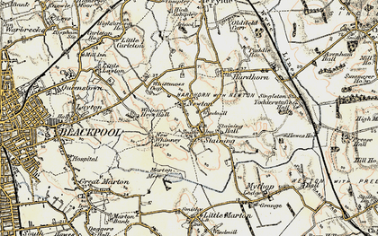 Old map of Newton in 1903-1904