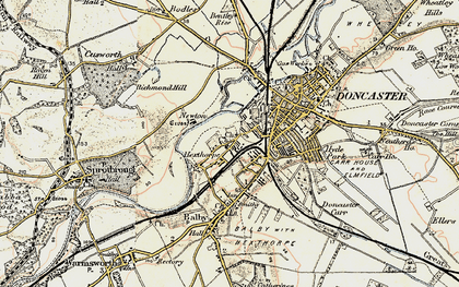 Old map of Newton in 1903