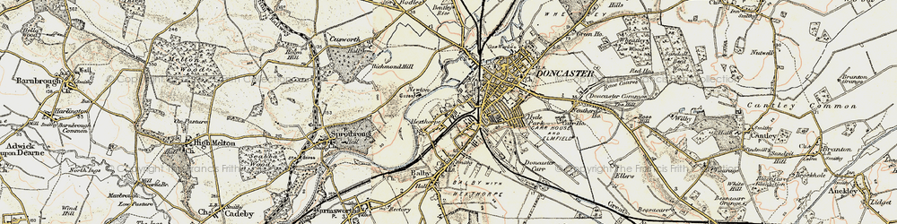 Old map of Newton in 1903