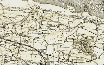 Old map of Newton in 1904-1906