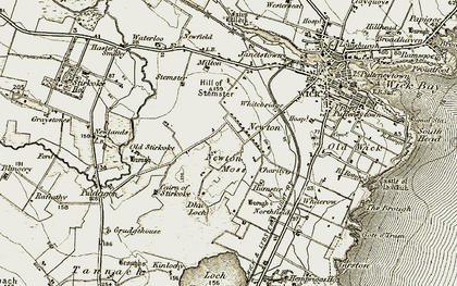 Old map of Newton in 1912
