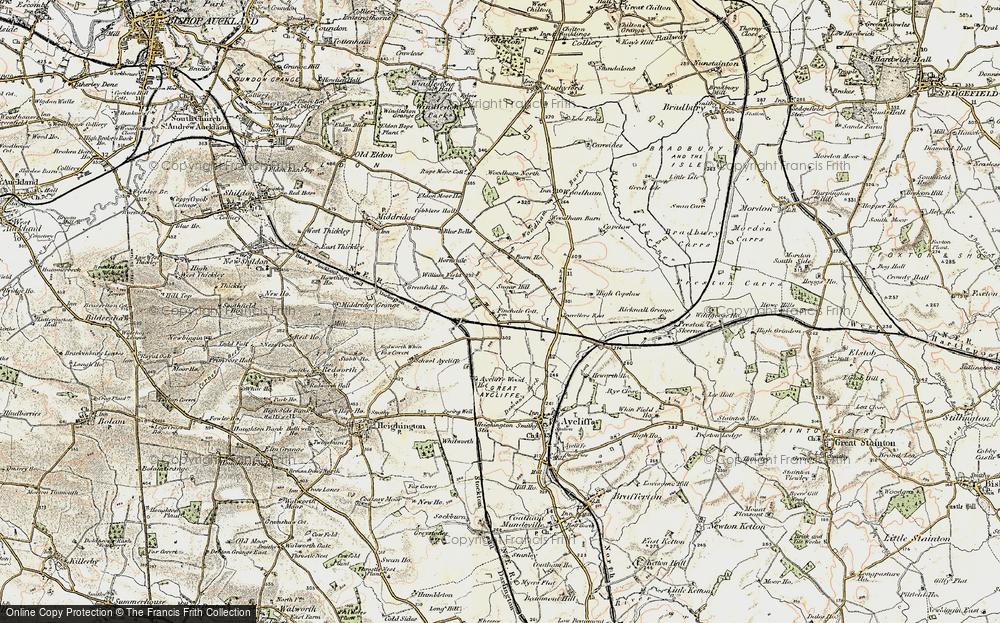 Old Map of Newton Aycliffe, 1903-1904 in 1903-1904