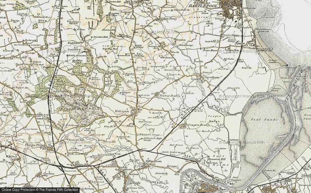 Old Map of Newton Bewley, 1903-1904 in 1903-1904