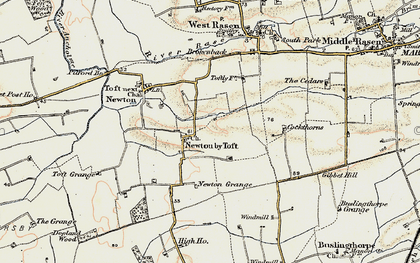Old map of Newton by Toft in 1903