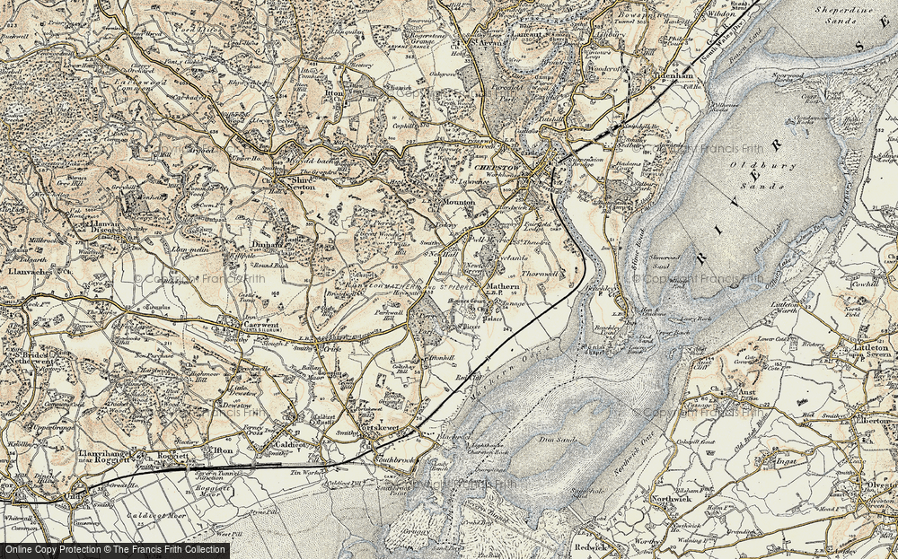 Old Map of Newton Green, 1899 in 1899