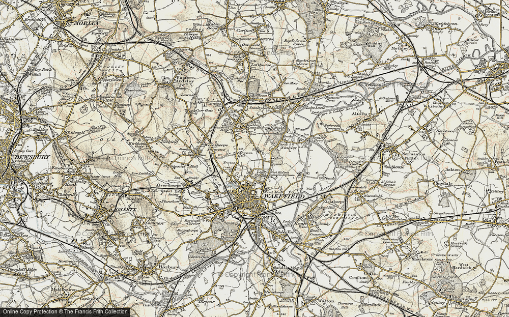 Old Map of Newton Hill, 1903 in 1903