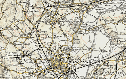 Old map of Newton Hill in 1903