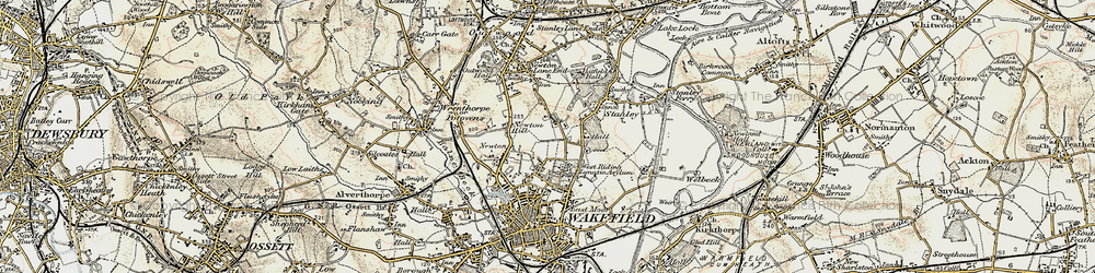 Old map of Newton Hill in 1903