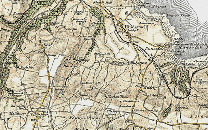 Old map of Newton Mulgrave in 1903-1904