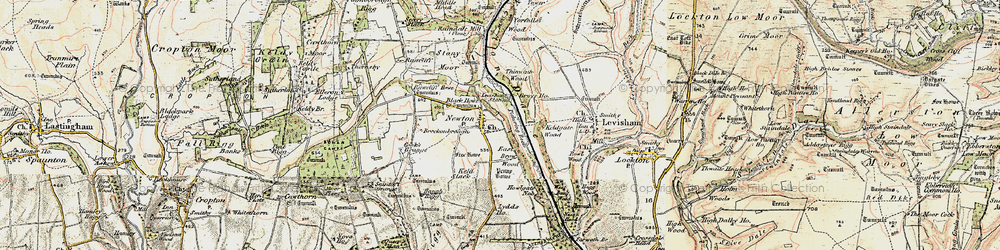 Old map of Yorfalls Wood in 1903-1904
