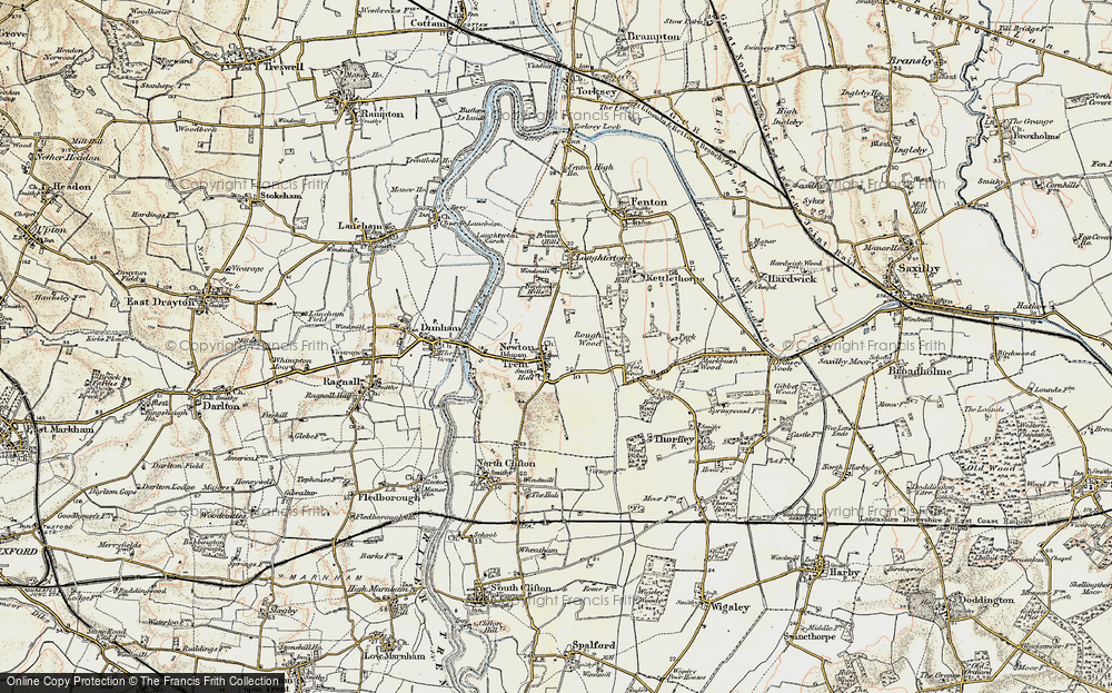 Old Map of Newton on Trent, 1902-1903 in 1902-1903