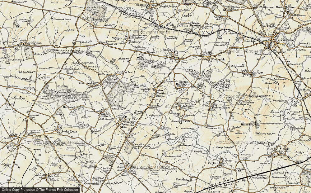 Old Map of Newton Purcell, 1898-1899 in 1898-1899