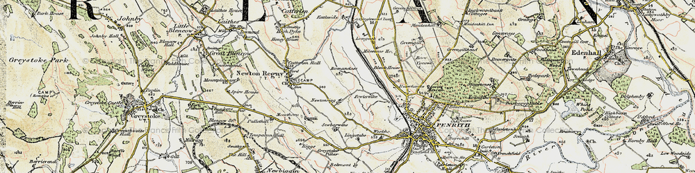 Old map of Newton Rigg in 1901-1904