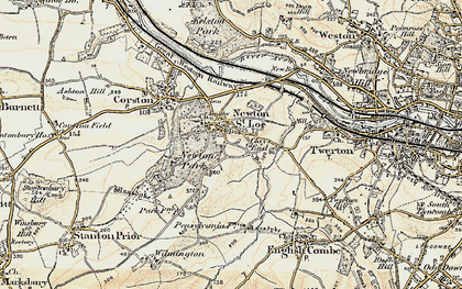 Old map of Newton St Loe in 1899
