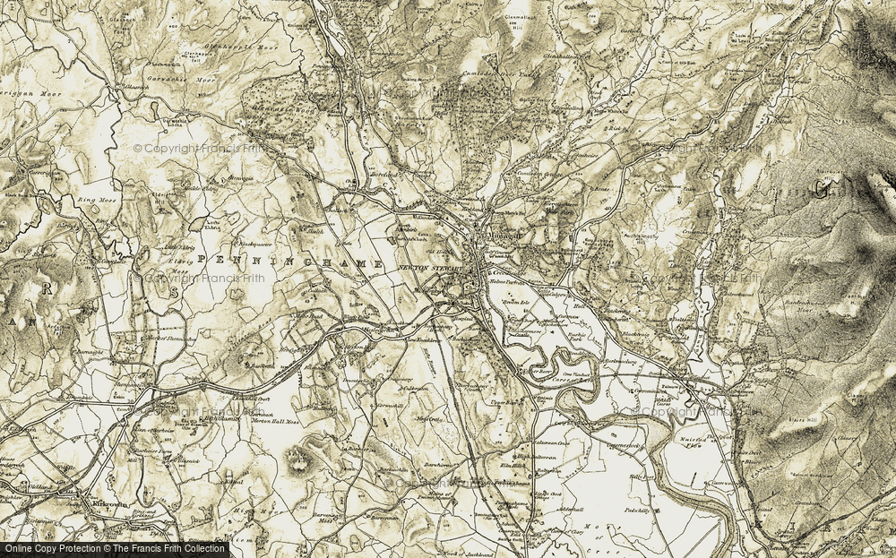 Old Map of Historic Map covering Benfield in 1905