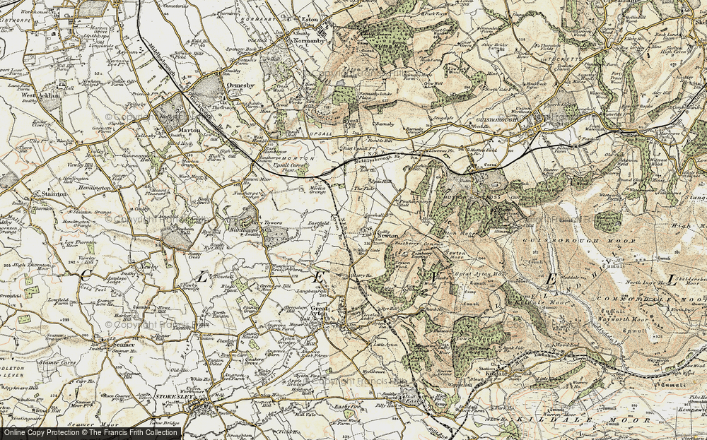 Old Map of Newton under Roseberry, 1903-1904 in 1903-1904