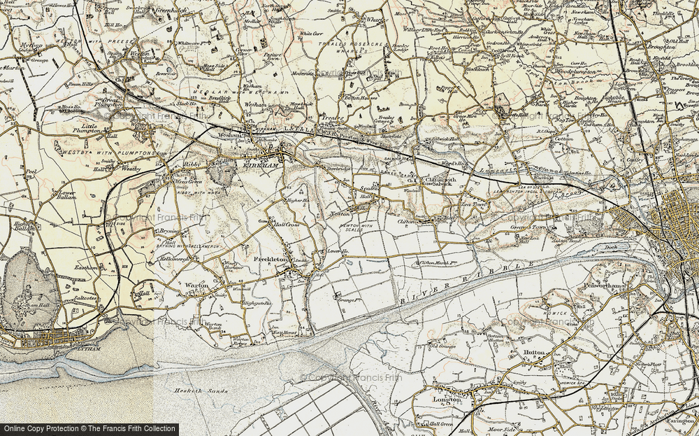 Old Map of Newton with Scales, 1903 in 1903
