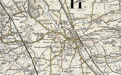 Old map of Newtonia in 1902-1903
