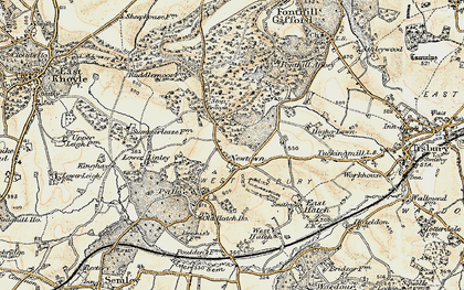 Old map of Newtown in 1897-1899