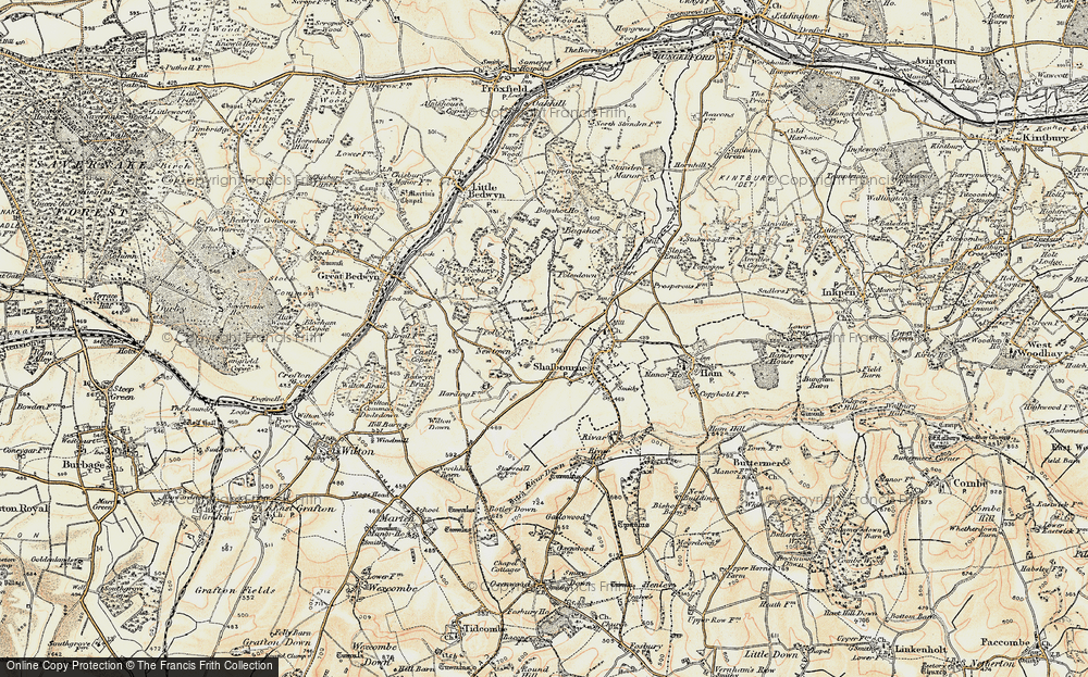 Old Map of Newtown, 1897-1899 in 1897-1899