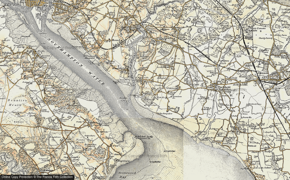 Old Map of Newtown, 1897-1899 in 1897-1899