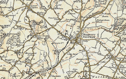 Old map of Newtown in 1897-1900