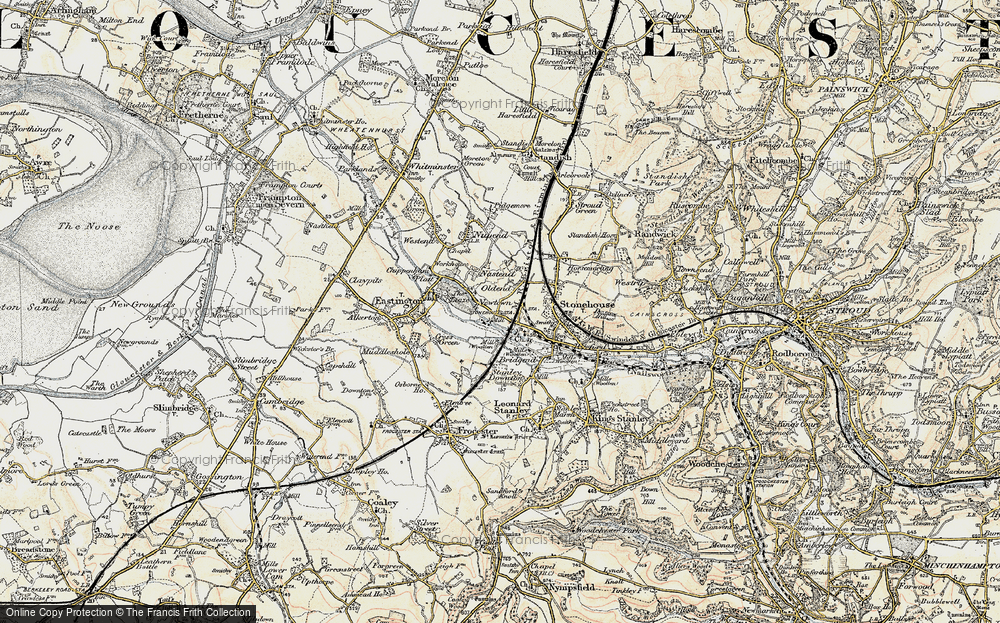 Old Map of Newtown, 1898-1900 in 1898-1900