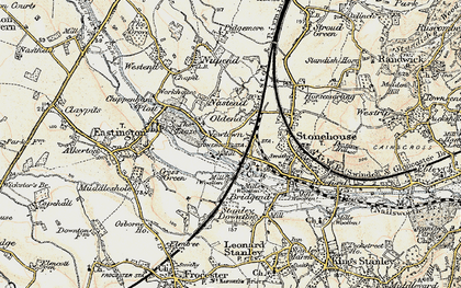 Old map of Newtown in 1898-1900