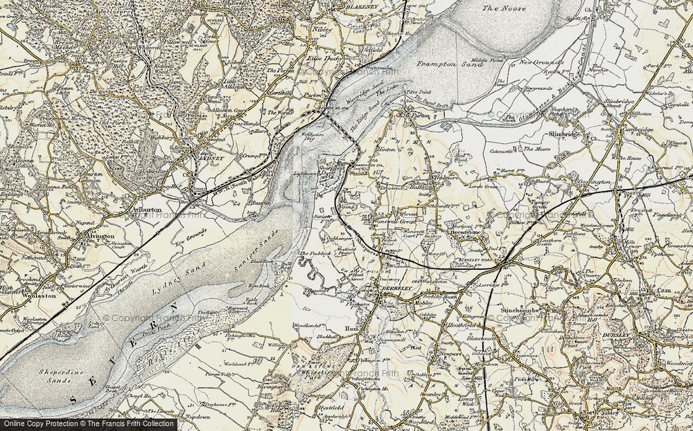 Old Map of Newtown, 1899-1900 in 1899-1900