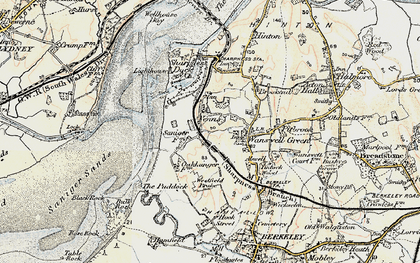 Old map of Newtown in 1899-1900