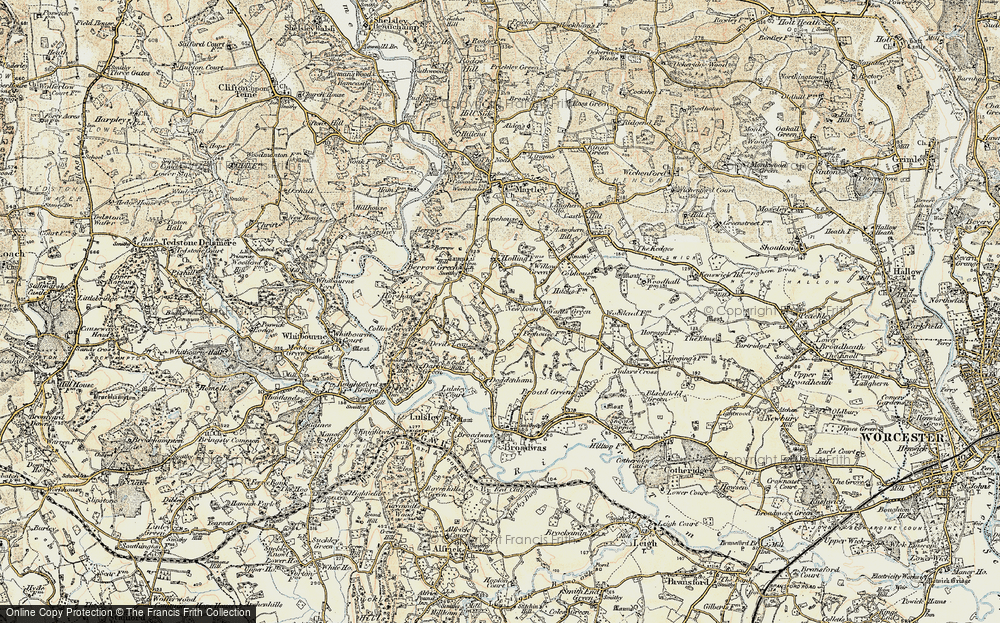 Old Map of Newtown, 1899-1902 in 1899-1902