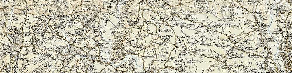 Old map of Newtown in 1899-1902