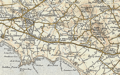 Old map of Newtown in 1900
