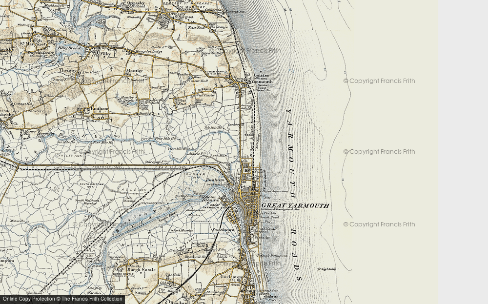 Old Map of Newtown, 1901-1902 in 1901-1902