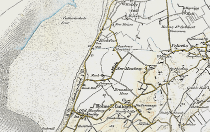 Old map of Newtown in 1901-1904