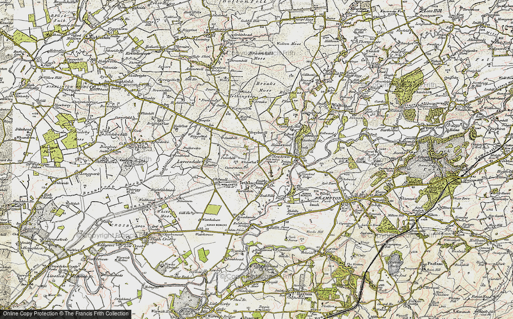 Old Map of Historic Map covering Breaks, The in 1901-1904