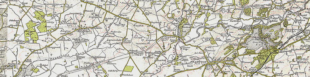 Old map of Breaks, The in 1901-1904