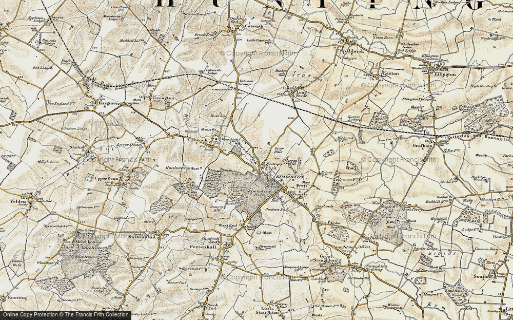 Old Map of Newtown, 1901 in 1901