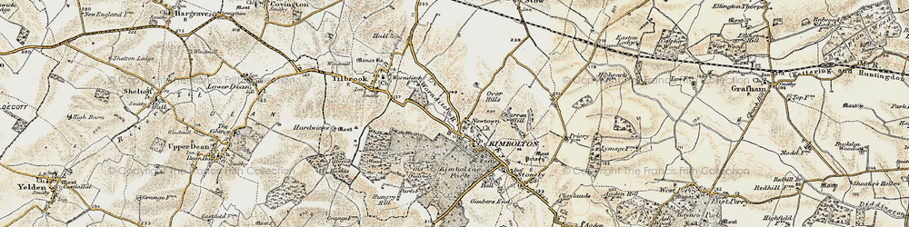 Old map of Newtown in 1901