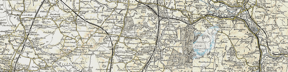 Old map of Newtown in 1902-1903