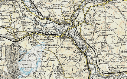 Old map of Broadhey Hill in 1902-1903
